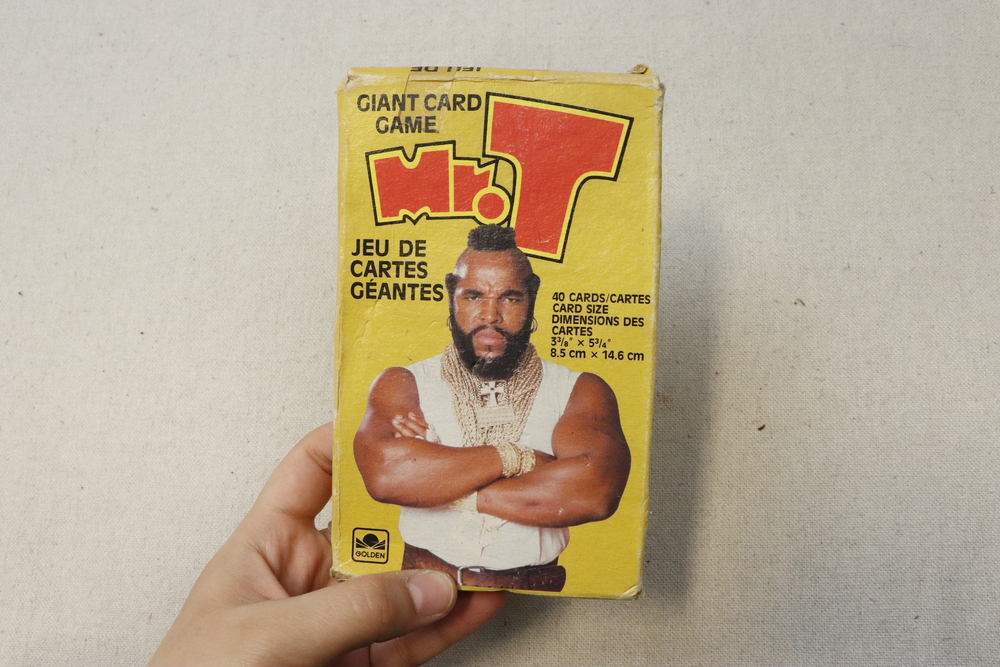 Vintage Mr. T Giant Card Game Card Set Size One Size